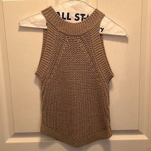 Knit crop top